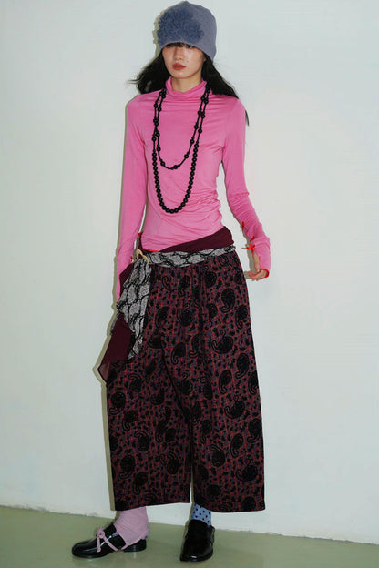 Autumn Solid Turtleneck Top