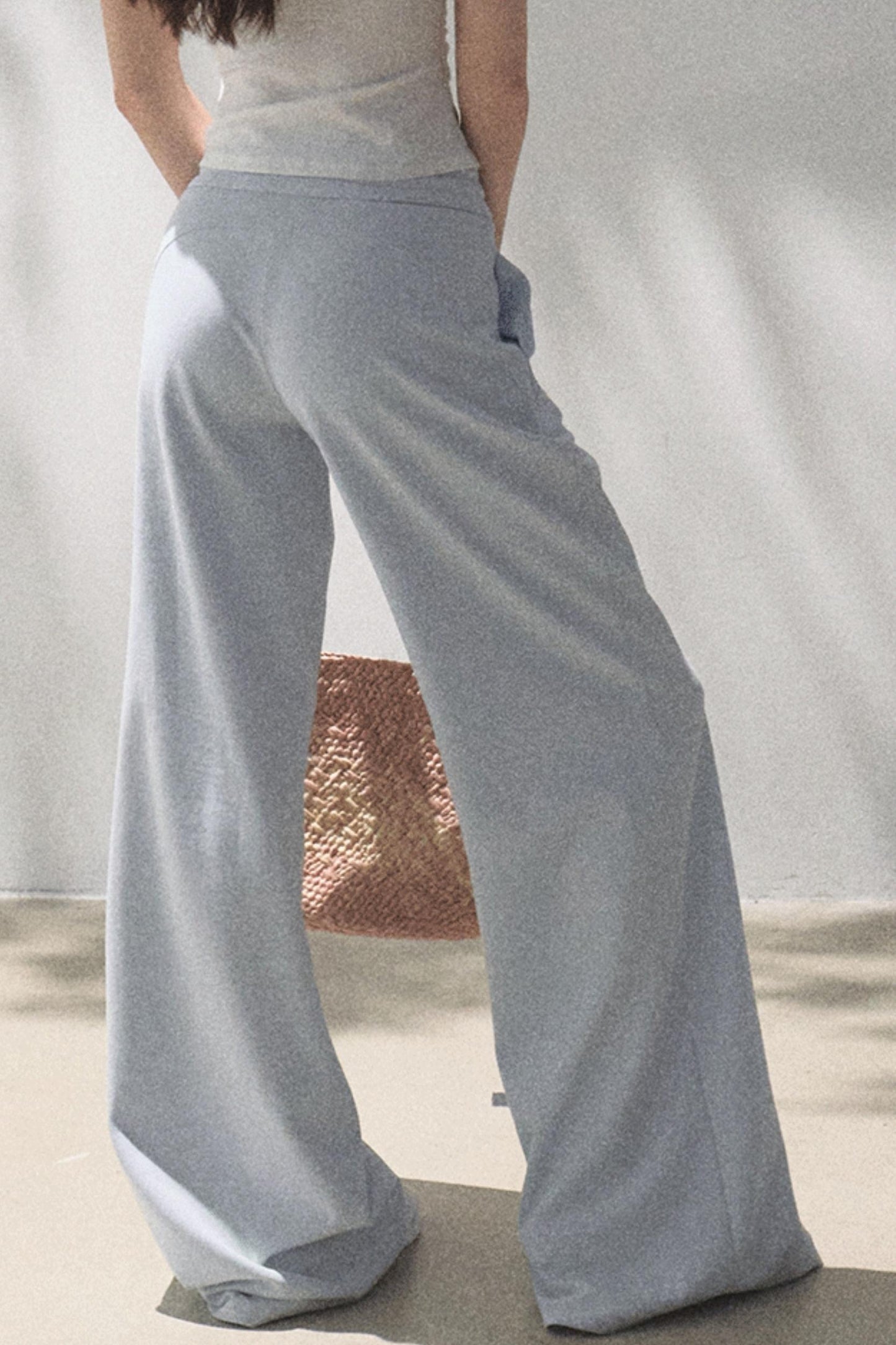 Cotton V-Neck Wide Leg Set-Up