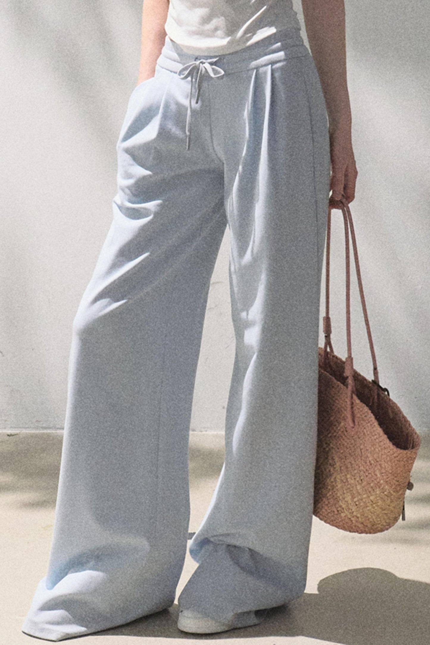 Cotton V-Neck Wide Leg Set-Up