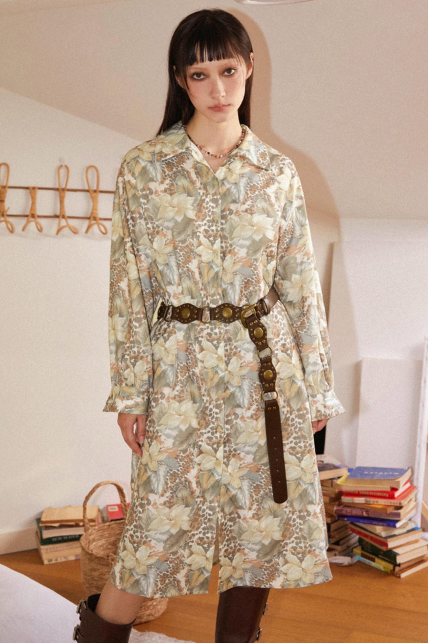 Loose Fit Long Shirt Dress