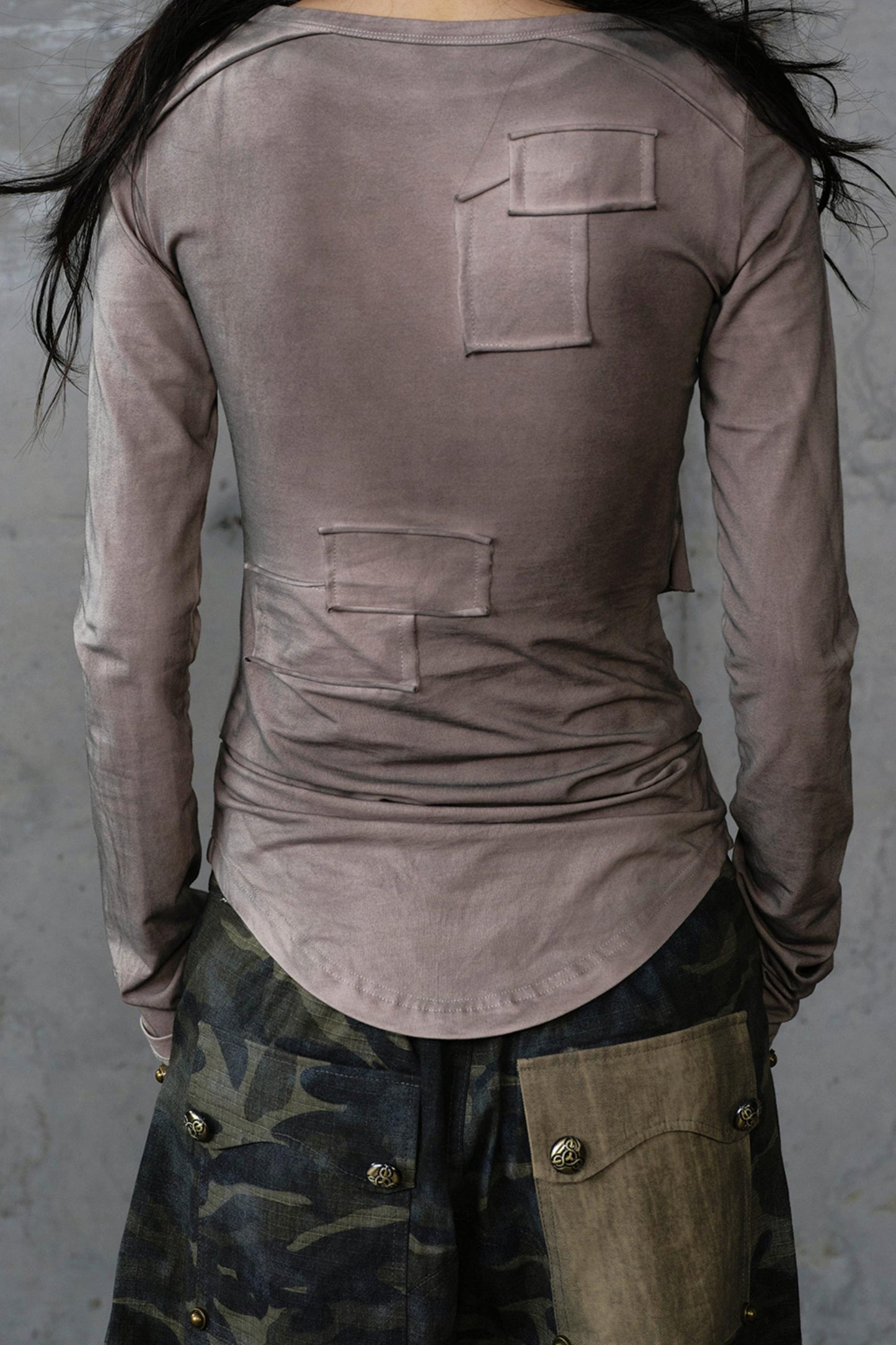 Vintage Distressed Long Sleeve Knitted Base Layer