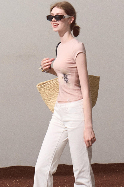 Chic Cow Print Jeans