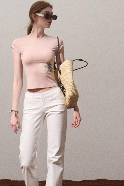 Chic Cow Print Jeans