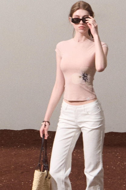 Chic Cow Print Jeans