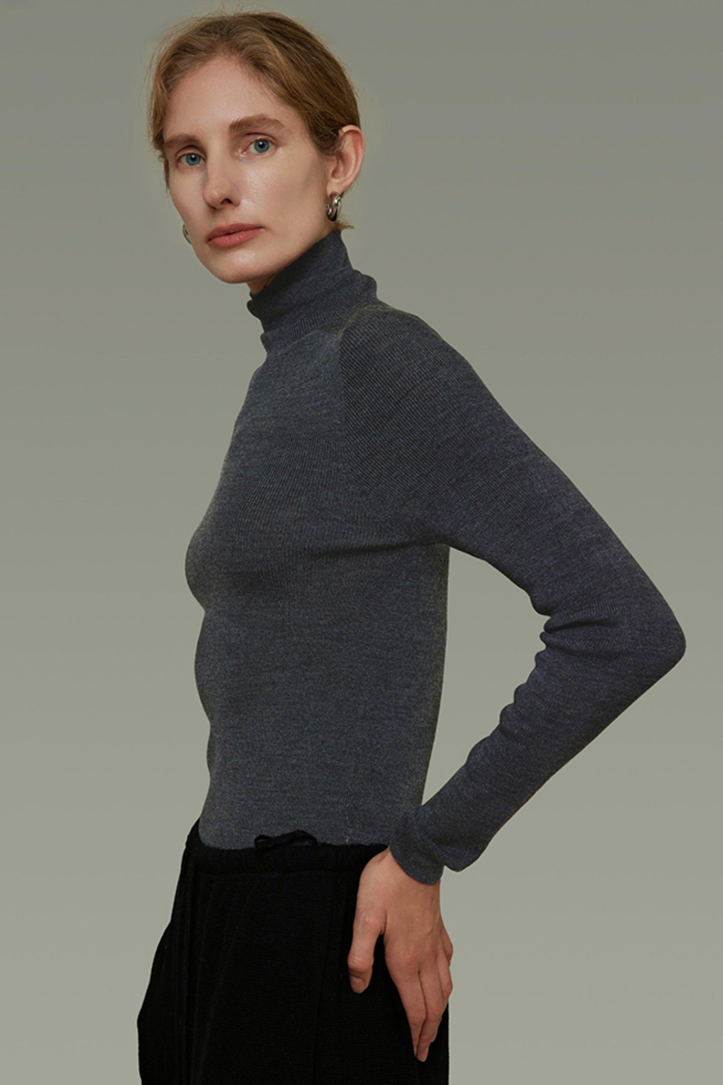 Autumn Wool Turtleneck Sweater