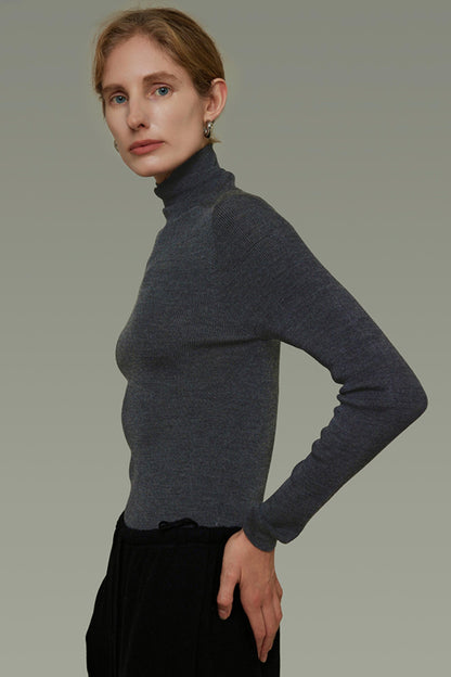 Autumn Wool Turtleneck Sweater