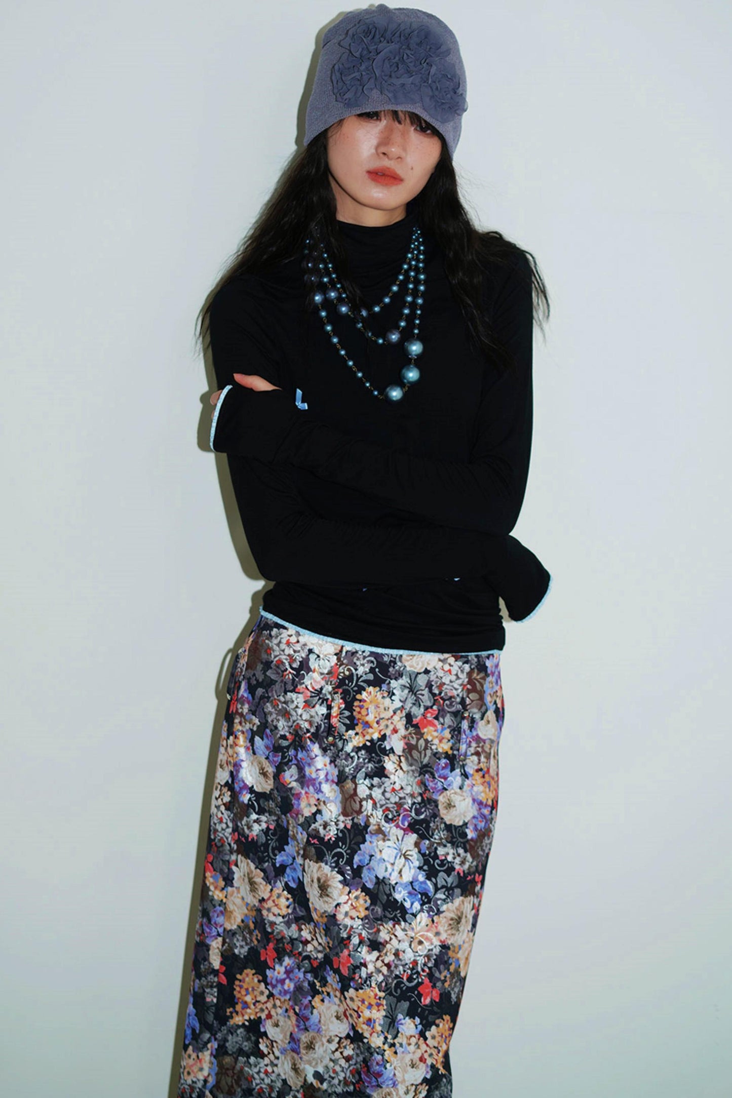 Autumn Solid Turtleneck Top