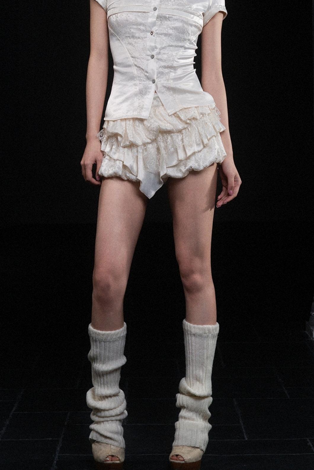 Punk Lace Mini Skirt