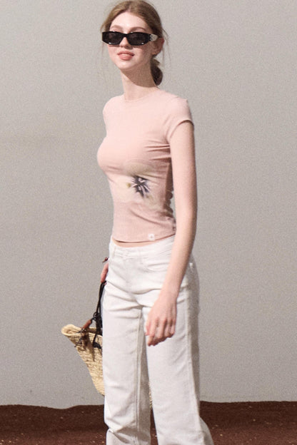 Chic Cow Print Jeans