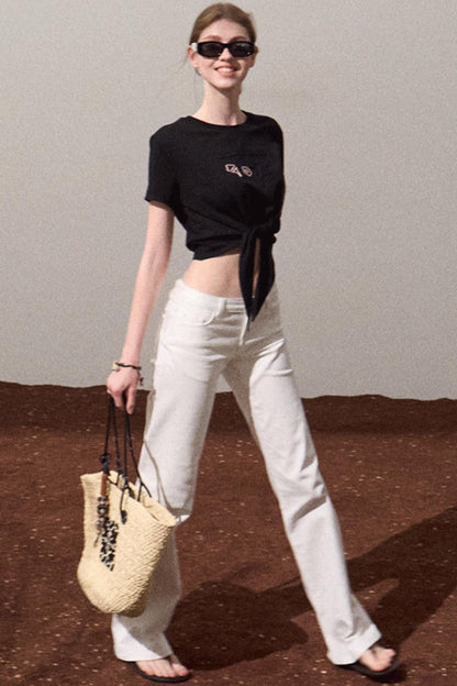 Chic Cow Print Jeans