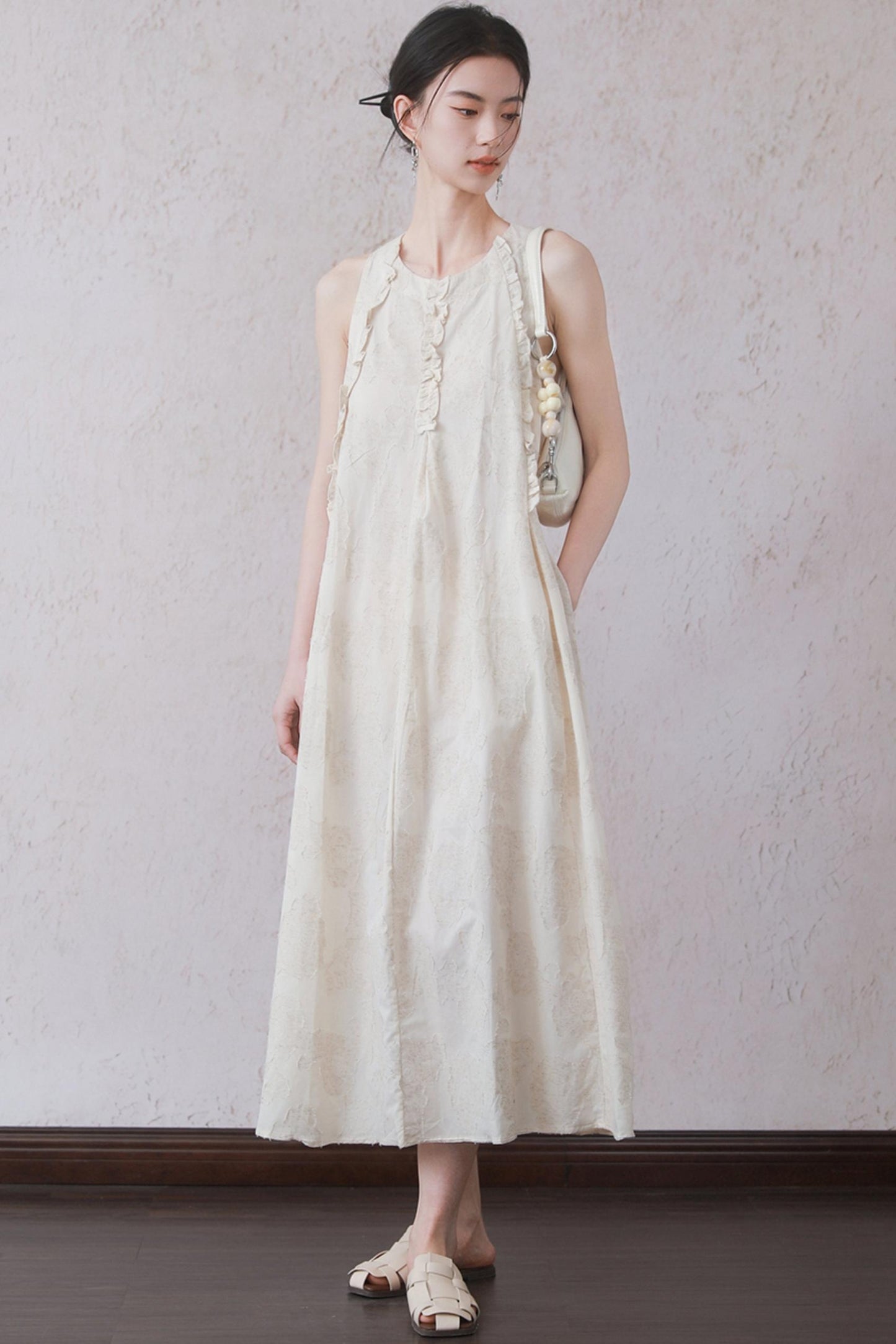 Beige Black Underdress