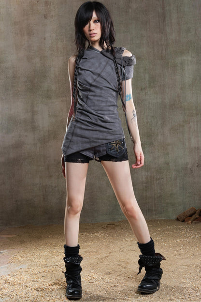 Punk Street Irregular Strappy Shorts