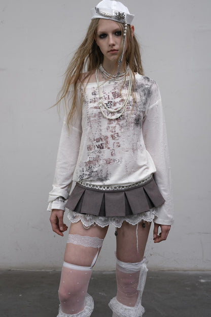 Slouchy One-Shoulder Tee