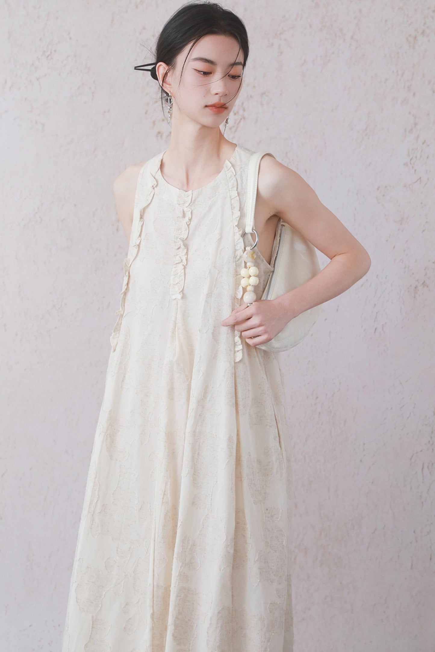 Beige Black Underdress