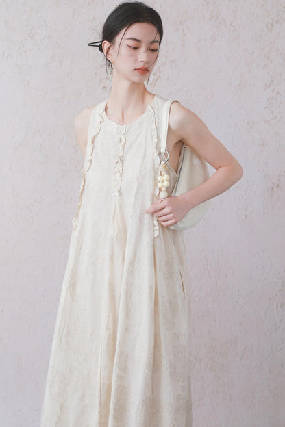 Beige Black Underdress