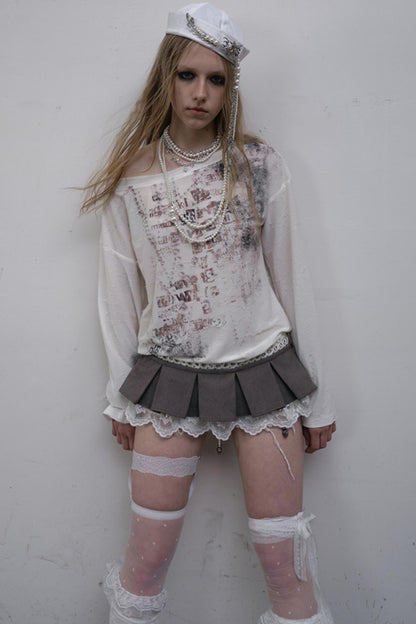 Slouchy One-Shoulder Tee