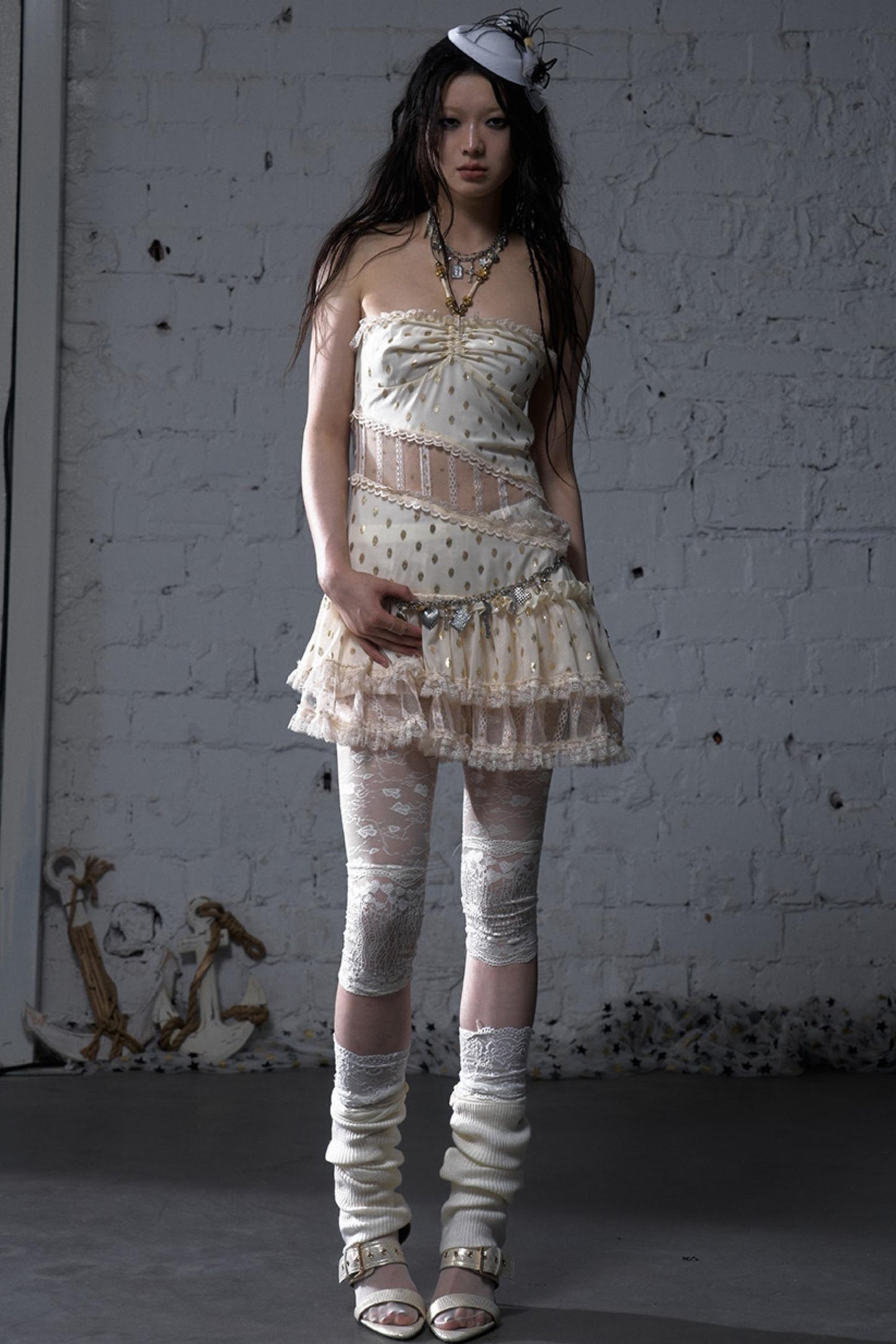 Lace Polka Dot Dress