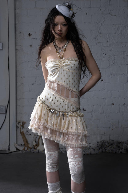 Lace Polka Dot Dress