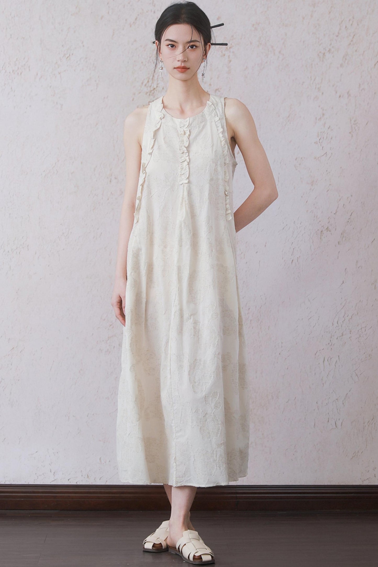 Beige Black Underdress