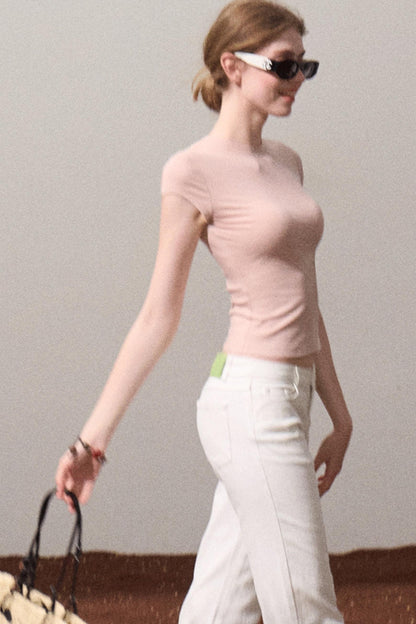 Chic Cow Print Jeans