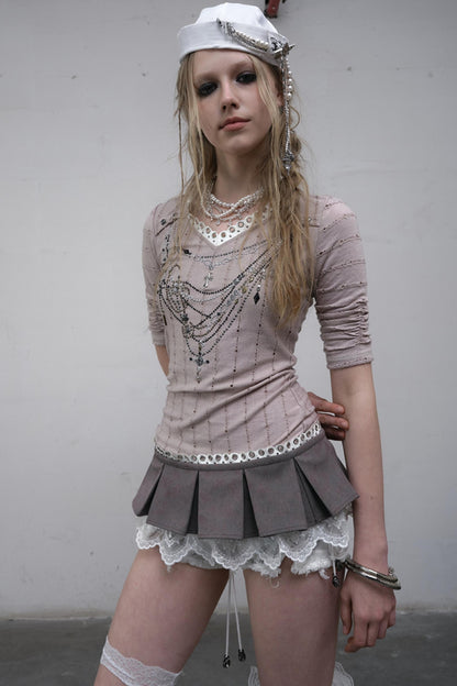 Retro V-Neck Tee Set-Up