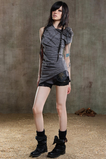 Punk Street Irregular Strappy Shorts