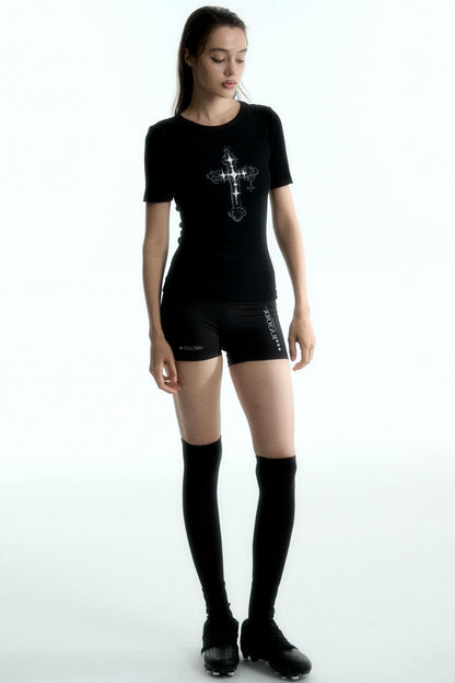 Cross Print Tee