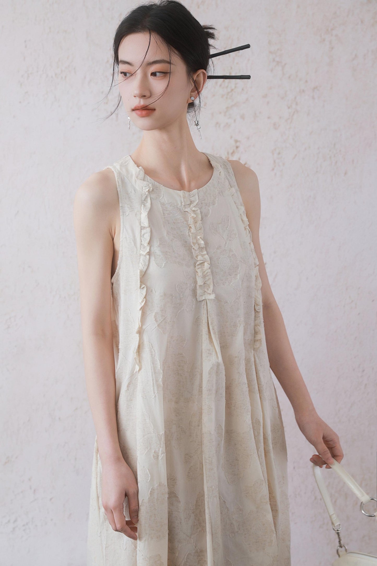 Beige Black Underdress