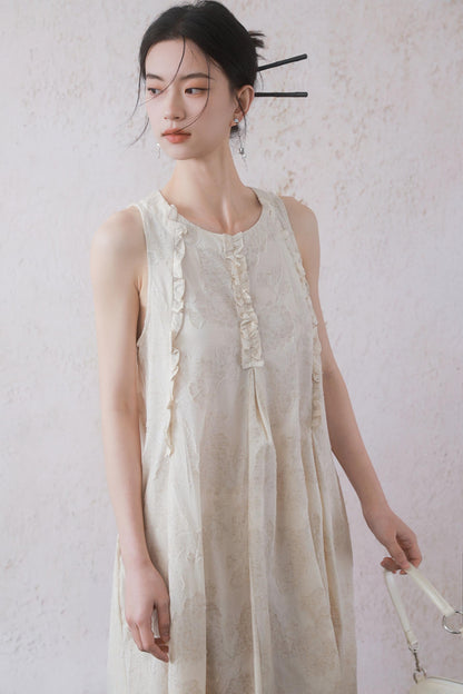 Beige Black Underdress