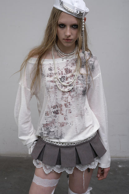 Slouchy One-Shoulder Tee