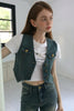 Blaue Pferdejacke