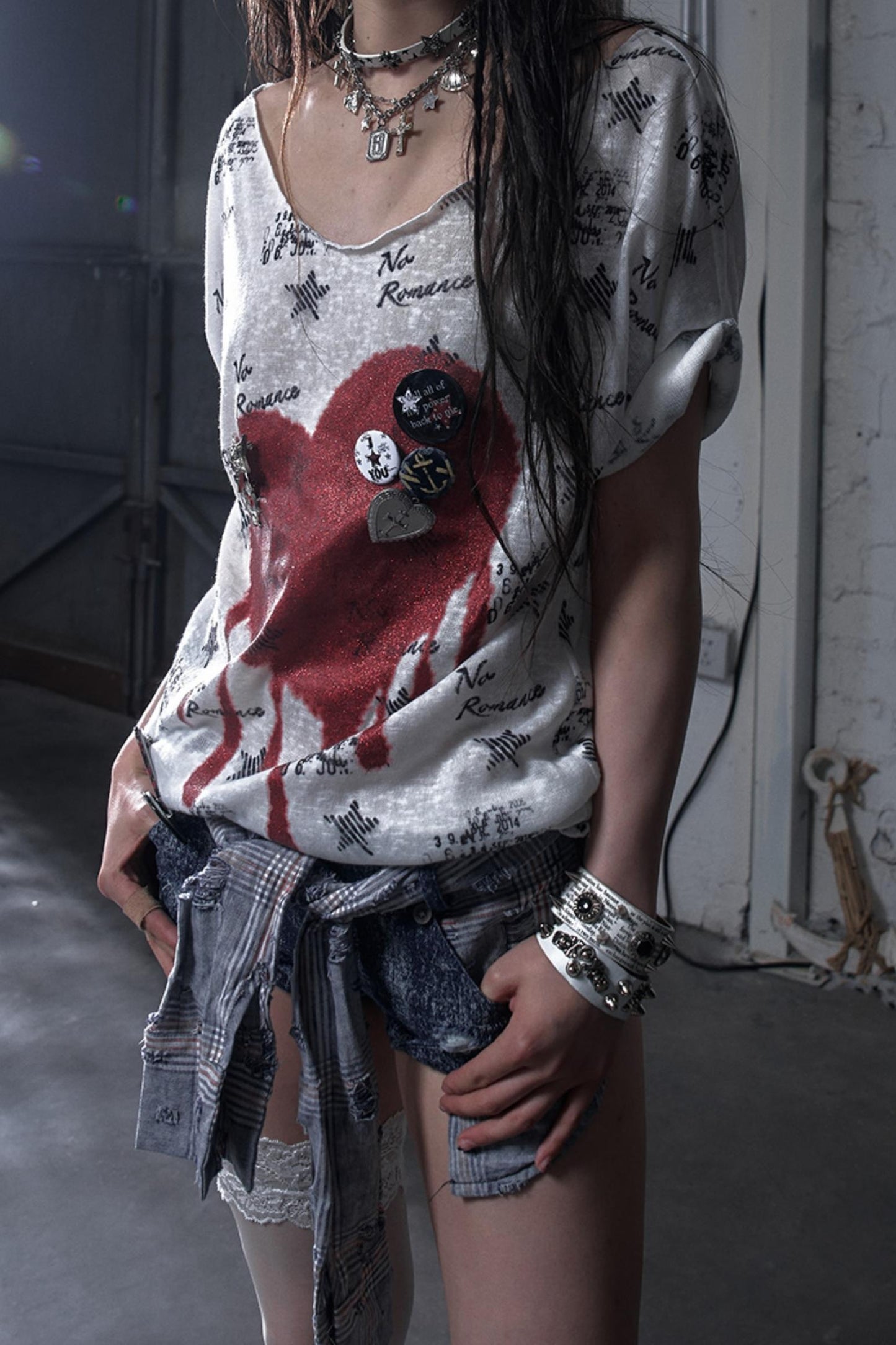 Sailor Style Printed Loose T-Shirt