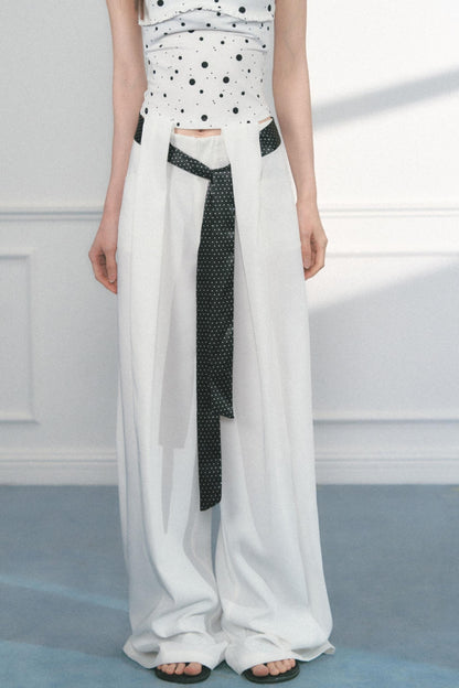 Polka Dot Wide Leg Pants