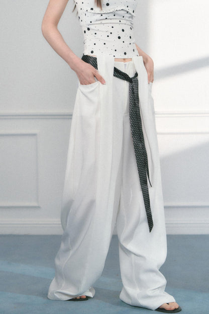 Polka Dot Wide Leg Pants