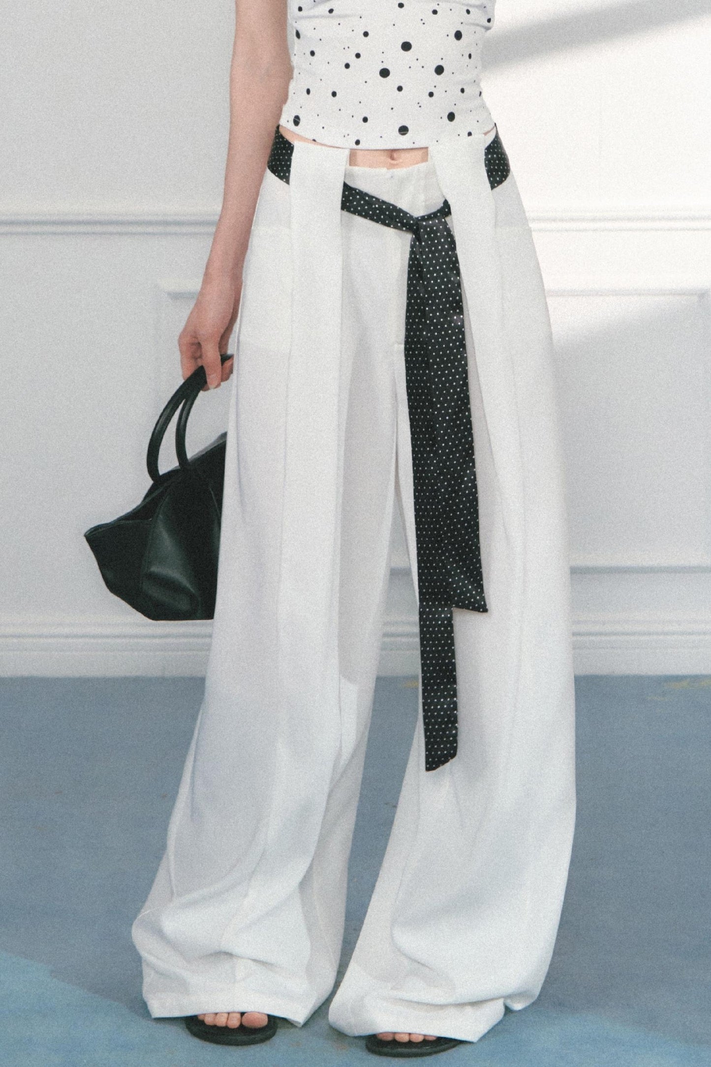 Polka Dot Wide Leg Pants