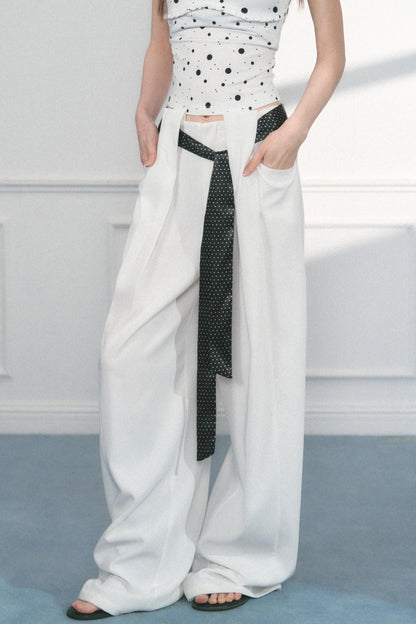 Polka Dot Wide Leg Pants