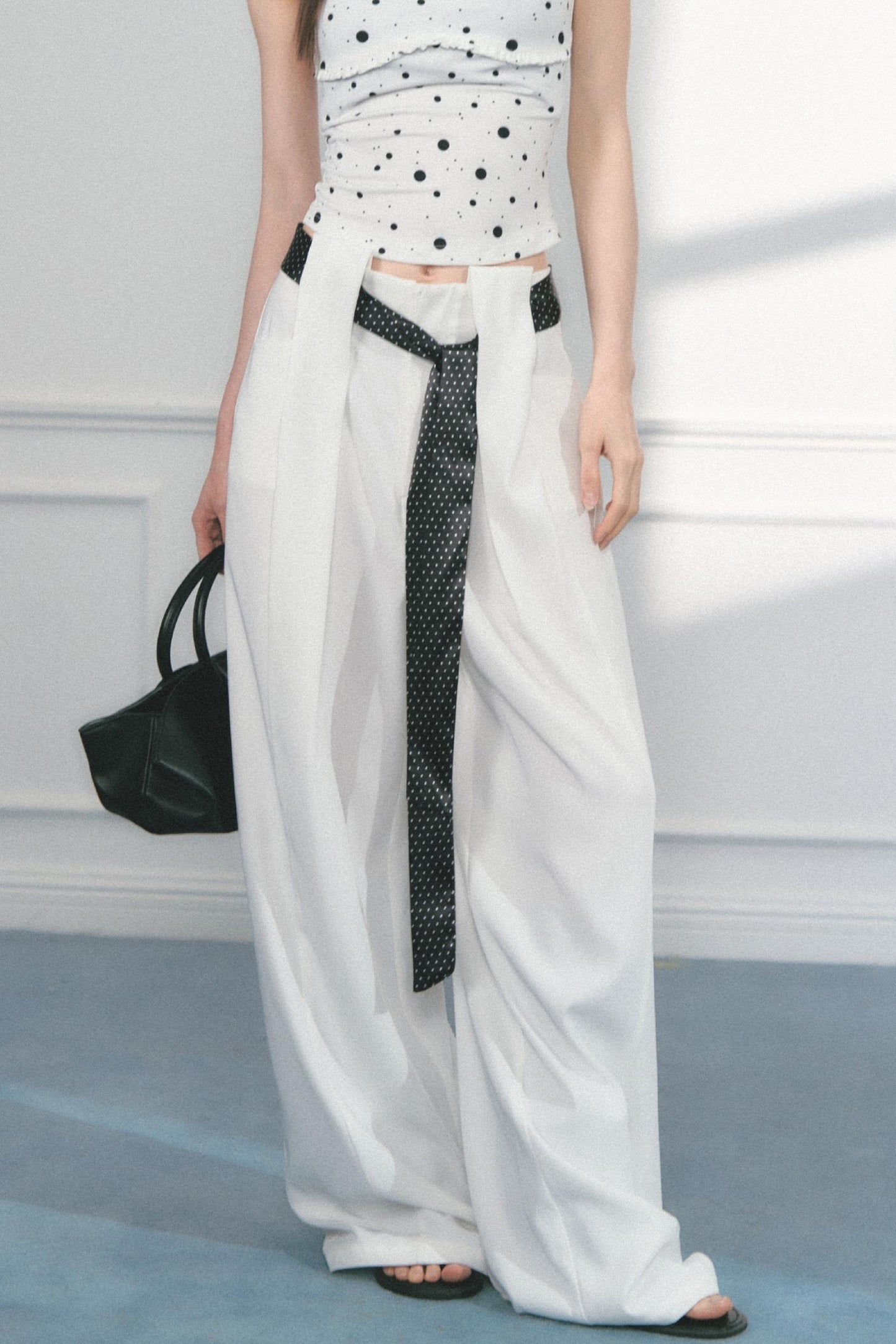 Polka Dot Wide Leg Pants