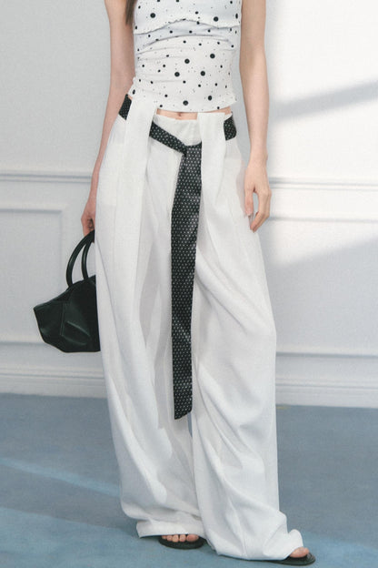 Polka Dot Wide Leg Pants