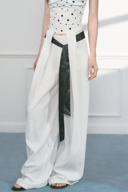 Polka Dot Wide Leg Pants