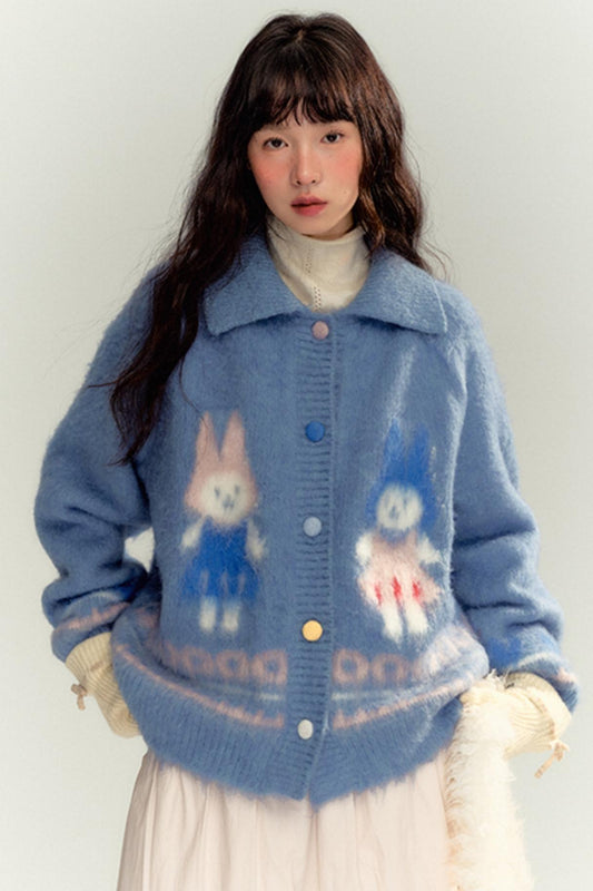 Bunny Buckle Strickjacke 