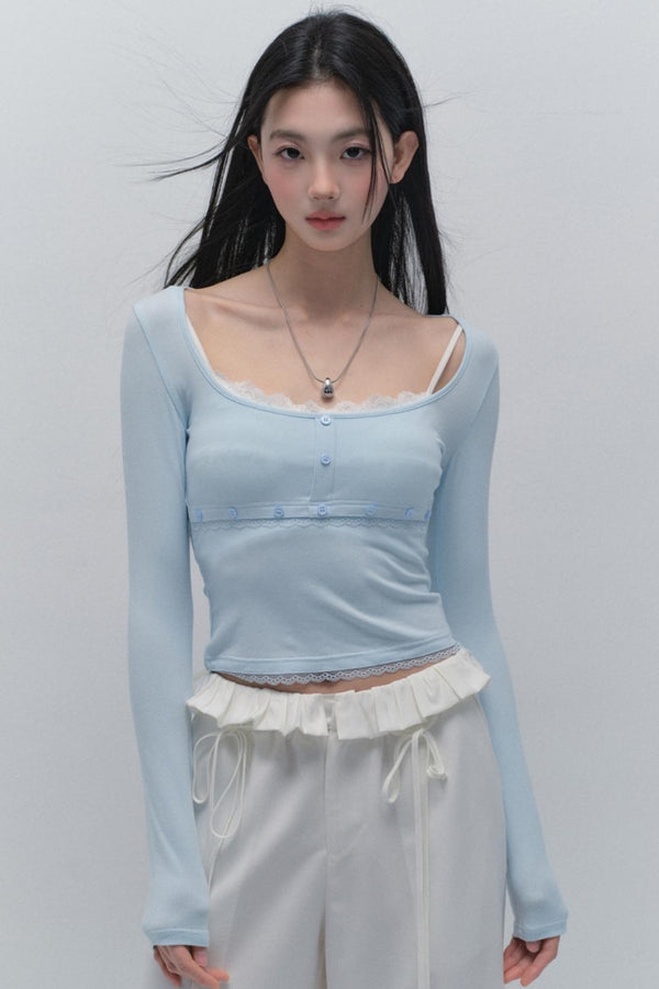 Pure Desire Lace Shirt Top