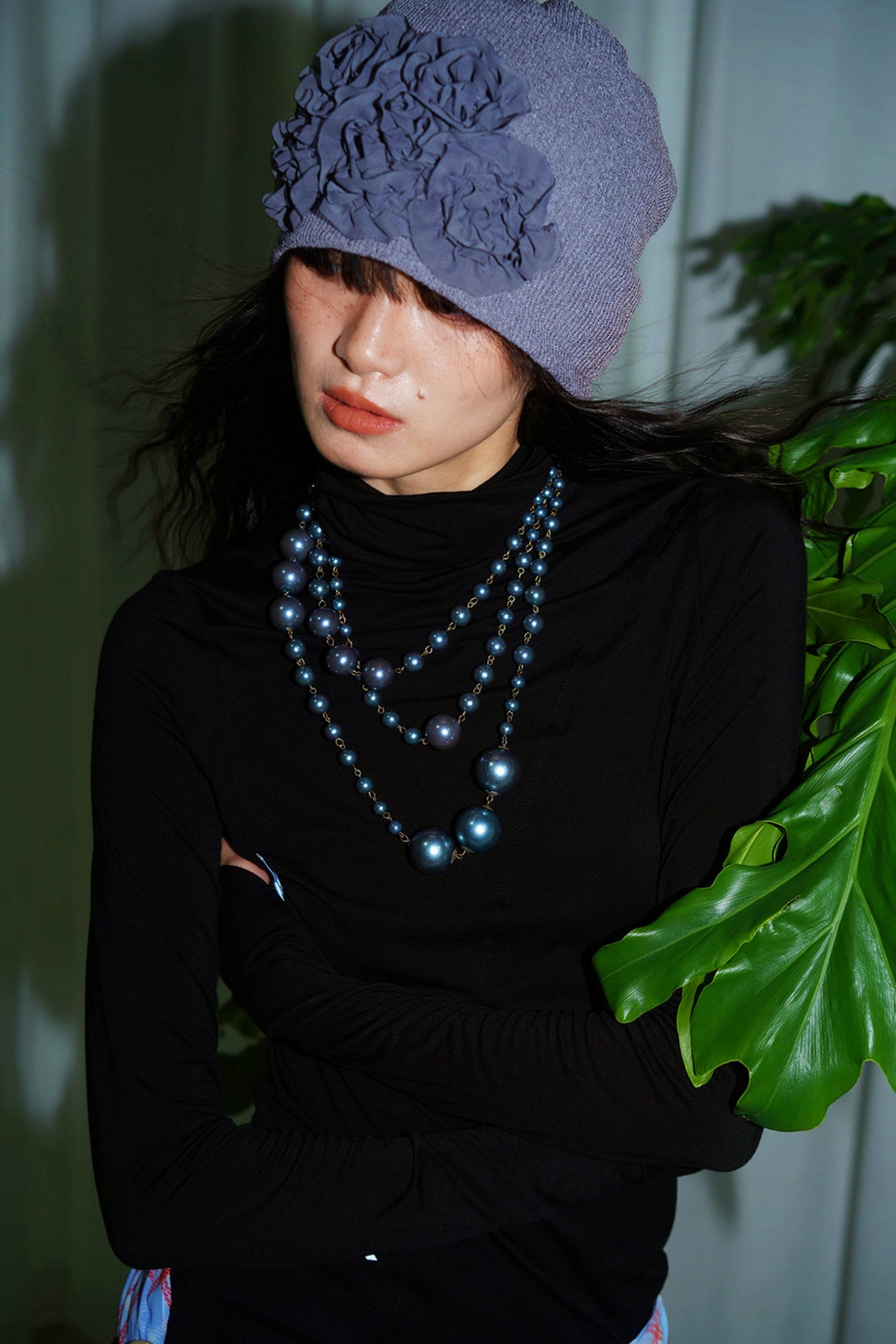 Autumn Solid Turtleneck Top