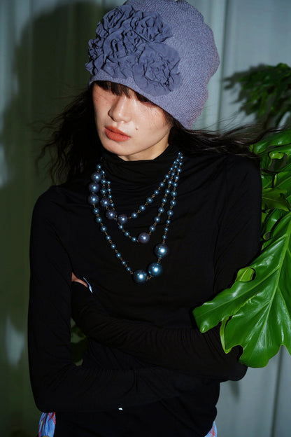 Autumn Solid Turtleneck Top