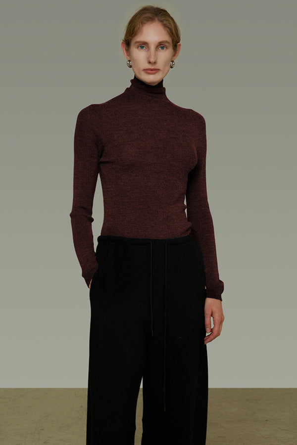 Autumn Wool Turtleneck Sweater