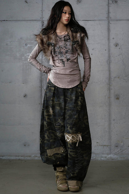 Vintage Plush Punk Knight Vest