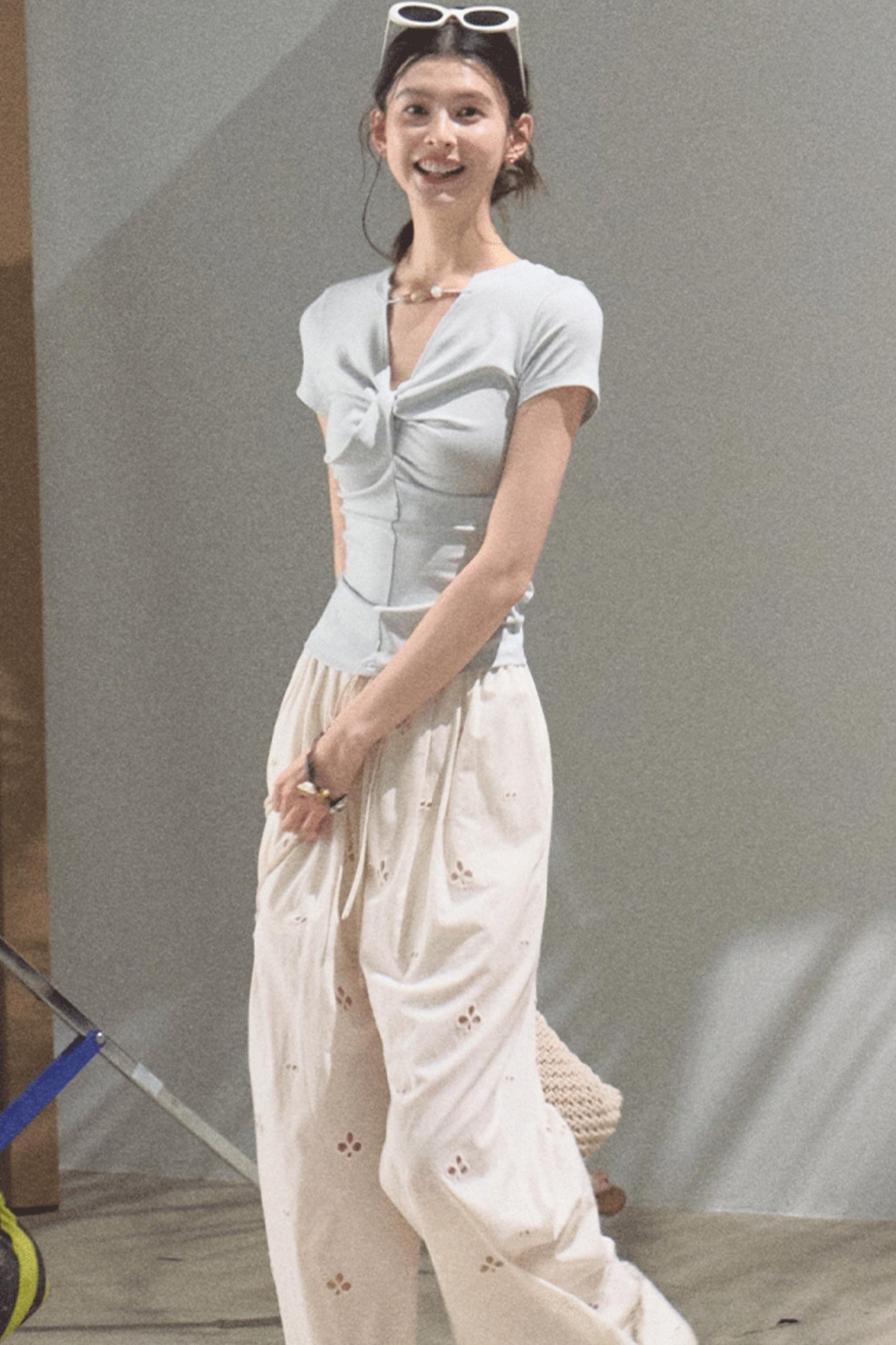 Self-Love Embroidered Summer Pants