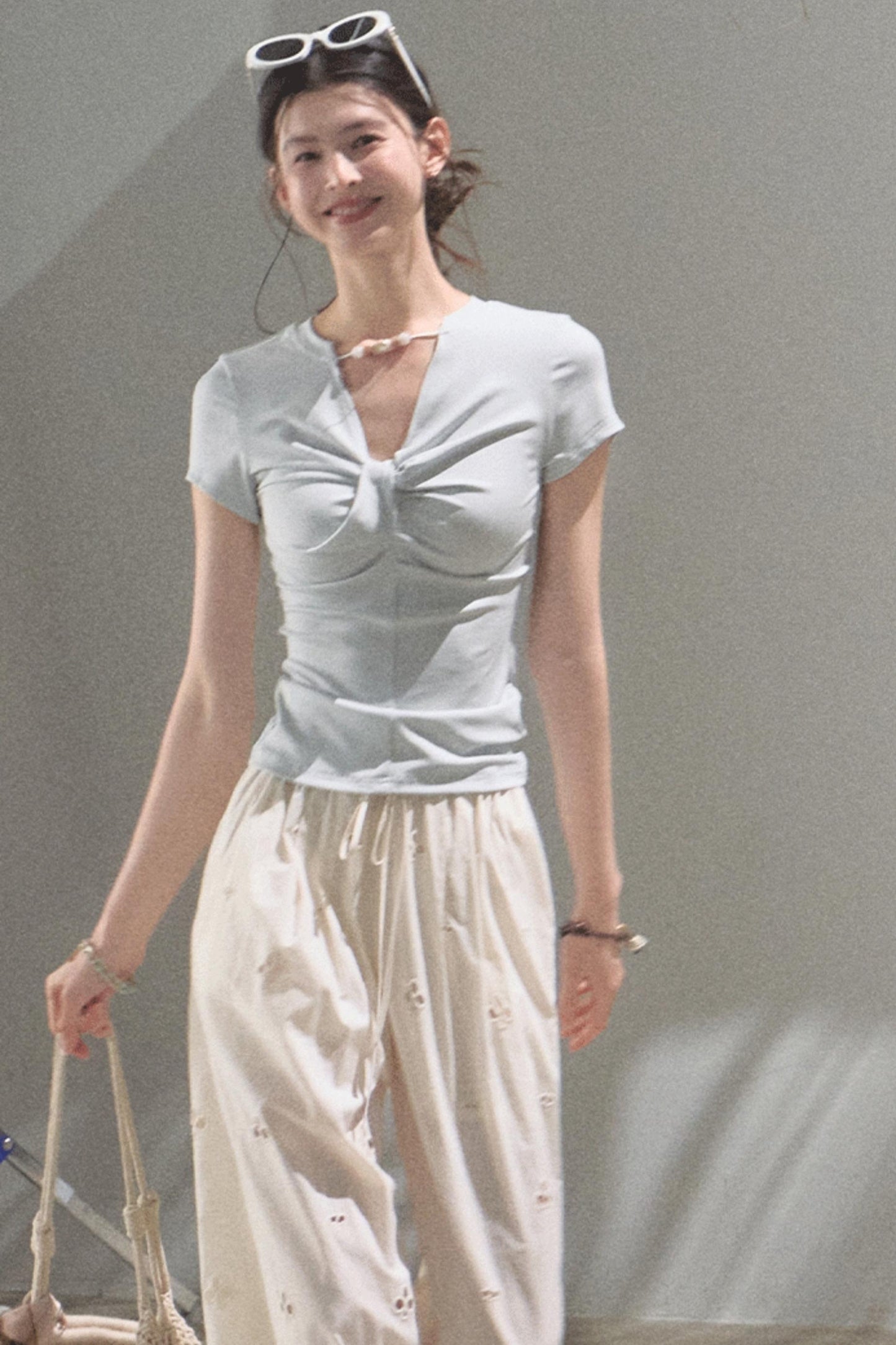 Self-Love Embroidered Summer Pants