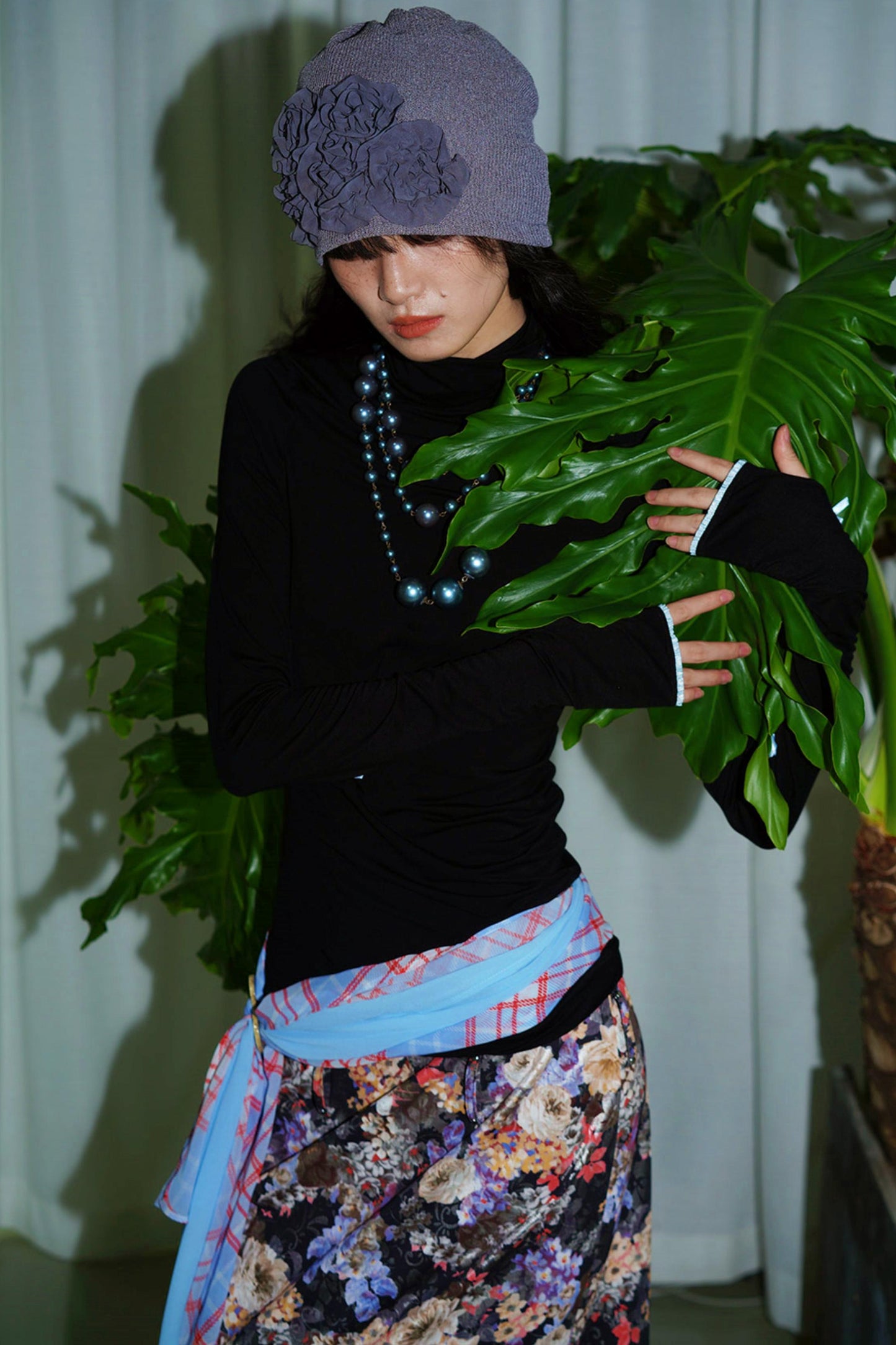 Autumn Solid Turtleneck Top