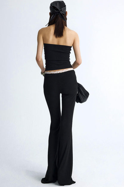 Chic Colorblock Flare Pants