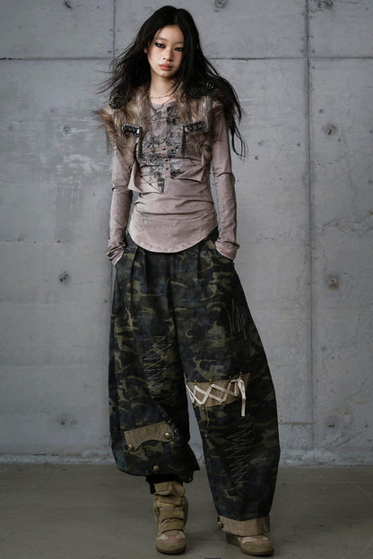 Vintage Plush Punk Knight Vest